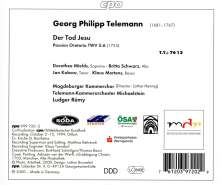 Georg Philipp Telemann (1681-1767): Der Tod Jesu (Passionskantate TWV 5:6), CD