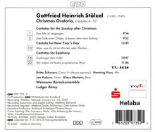 Gottfried Heinrich Stölzel (1690-1749): Weihnachtsoratorium (Kantaten 6-10), CD