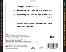 Georges Onslow (1784-1852): Symphonien Nr.1 &amp; 3, CD