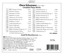 Clara Schumann (1819-1896): Sämtliche Klavierwerke, 3 CDs