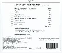 Johan Svendsen (1840-1911): Streichquintett op.5, CD