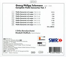 Georg Philipp Telemann (1681-1767): Sämtliche Violinkonzerte Vol.1, CD