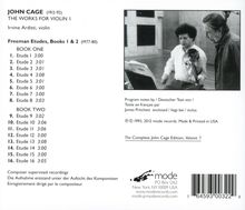 John Cage (1912-1992): Freeman Etudes (Books 1 &amp; 2), CD