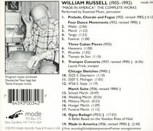 William Russo (1928-2003): Musik für Percussion, CD