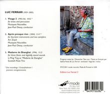 Luc Ferrari (1929-2005): Madame de Shanghai für 2 Flöten &amp; digitalen Sound, CD