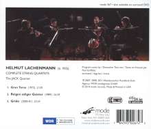 Helmut Lachenmann (geb. 1935): Streichquartette Nr.2 &amp; 3, CD