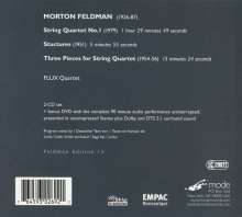 Morton Feldman (1926-1987): Streichquartett Nr.1, 2 CDs und 1 DVD