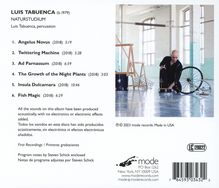 Luis Tabuenca (geb. 1979): Kammermusik für Percussion "Naturstudium", CD