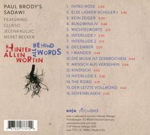 Paul Brody's Sadawi: Hinter allen Worten (Feat. Clueso, Meret Becker), CD