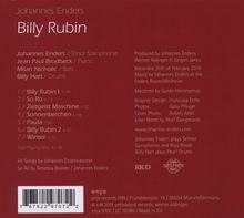Johannes Enders (geb. 1967): Billy Rubin, CD