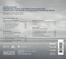 Gustav Mahler (1860-1911): Liederzyklen in Bearbeitung für Orgel, CD