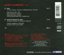 Helmut Lachenmann (geb. 1935): Notturno ("Musik für Julia") für Cello &amp; kleines Orchester, CD