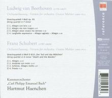 Franz Schubert (1797-1828): Streichquartett Nr.14 "Der Tod &amp; das Mädchen" (orch.Mahler), CD