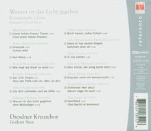 Dresdner Kreuzchor - Warum ist das Licht gegeben, CD