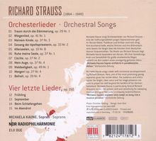 Richard Strauss (1864-1949): Orchesterlieder, CD