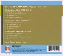 Wolfgang Amadeus Mozart (1756-1791): Klaviersonaten Nr.8,10,11, CD