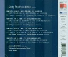 Georg Friedrich Händel (1685-1759): Orgelkonzerte Nr.1-4 (op.4 Nr.1-4), CD