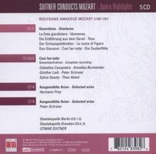 Suitner dirigiert Mozart - Opera Highlights, 5 CDs