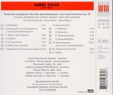 Hanns Eisler (1898-1962): Deutsche Symphonie op.50, CD