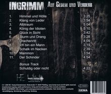 Ingrimm: Auf Gedeih und Verderb, CD