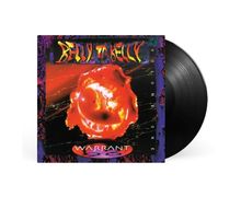 "Belly to Belly", "Volume One", "Warrant". Illustration eines feurigen Objekts auf einer Schallplattenhülle.