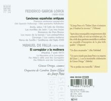 Federico Garcia Lorca (1898-1936): Canciones Espanolas Antiguas, CD