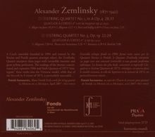 Alexander von Zemlinsky (1871-1942): Streichquartette Nr.1 &amp; 3, CD