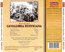 Pietro Mascagni (1863-1945): Cavalleria Rusticana, CD