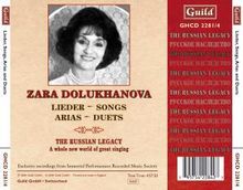 Zara Dolukhanova singt Arien &amp; Lieder, 4 CDs