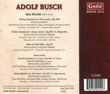 Adolf Busch performs Reger, CD