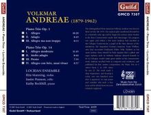 Volkmar Andreae (1879-1962): Klaviertrios opp.1 &amp; 14, CD