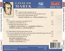 Czeslaw Marek (1891-1985): Kammermusik &amp; Klavierwerke, 2 CDs