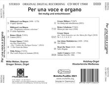 Willa Weber &amp; Gregor Simon - Per una voce e organo, CD