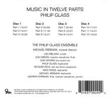 Philip Glass (geb. 1937): Music in 12 Parts, 4 CDs