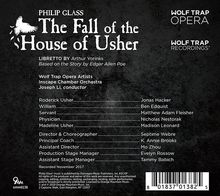 Philip Glass (geb. 1937): The Fall of the House of Usher (Oper), 2 CDs