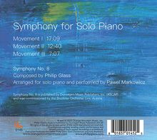 Philip Glass (geb. 1937): Symphonie Nr.8 (arr. für Klavier solo), CD