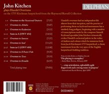 John Kitchen plays Händel Overtures, CD