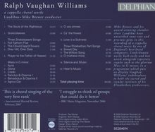 Ralph Vaughan Williams (1872-1958): Chorwerke a cappella, CD