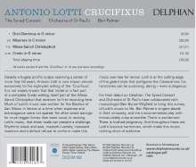 Antonio Lotti (1666-1740): Geistliche Musik "Crucifixus", CD