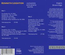 Kenneth Leighton (1929-1988): Sämtliche Klavierwerke, 3 CDs