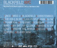 Blackfield  (Steven Wilson): Live In New York City, 1 CD und 1 DVD
