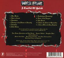 Warfare: A Conflict Of Hatred, CD