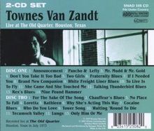 Townes Van Zandt: Live At The Old Quarter, Houston, Texas, 2 CDs