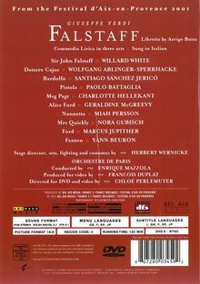 Giuseppe Verdi (1813-1901): Falstaff, DVD