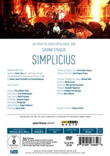 Johann Strauss II (1825-1899): Simplicius, DVD