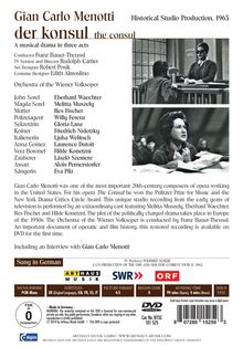 Gian-Carlo Menotti (1911-2007): Der Konsul (in dt.Spr.), DVD