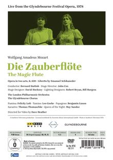 Wolfgang Amadeus Mozart (1756-1791): Die Zauberflöte, DVD