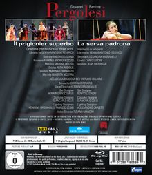 Giovanni Battista Pergolesi (1710-1736): Il Prigionier Superbo &amp; La Serva Padrona, Blu-ray Disc