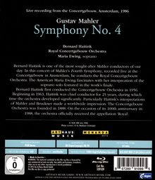 Gustav Mahler (1860-1911): Symphonie Nr.4, Blu-ray Disc