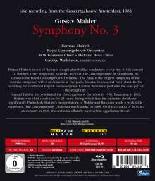 Gustav Mahler (1860-1911): Symphonie Nr.3, Blu-ray Disc